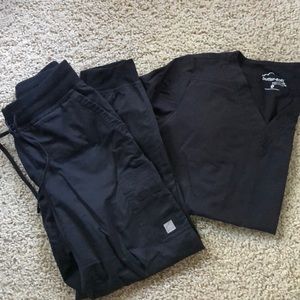 Black scrubs